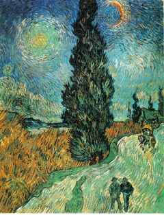 Vincent VanGogh's 'Road with Cypress and Star' (1890)