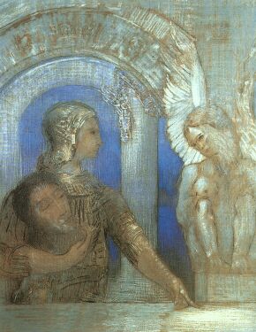 Odilon Redon's 'Oedipus and the Sphinx' (1894)