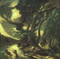 Albert P. Ryder's 'Siegfried and the Rhine Maidens' (1900?)