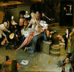 detail from Hieronymous Bosch's 'Temptation of St. Anthony' (1500?)