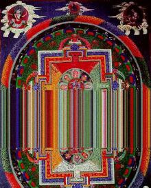 Tibetan Kalachakra Tantra Mantra syllable